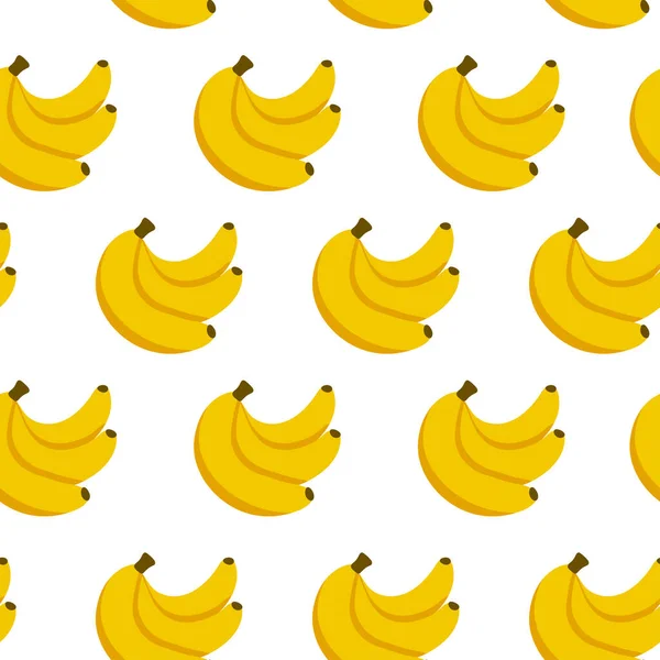Бесшовный Рисунок Жёлтыми Бананами Повторяю Бесконечные Элементы Сочные Вкусные Фрукты — стоковый вектор