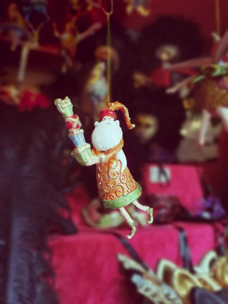 Традиционная Немецкая Декоративная Елочная Игрушка Праздничной Ярмарке Нюрнберге Новогодние Рождественские — стоковое фото