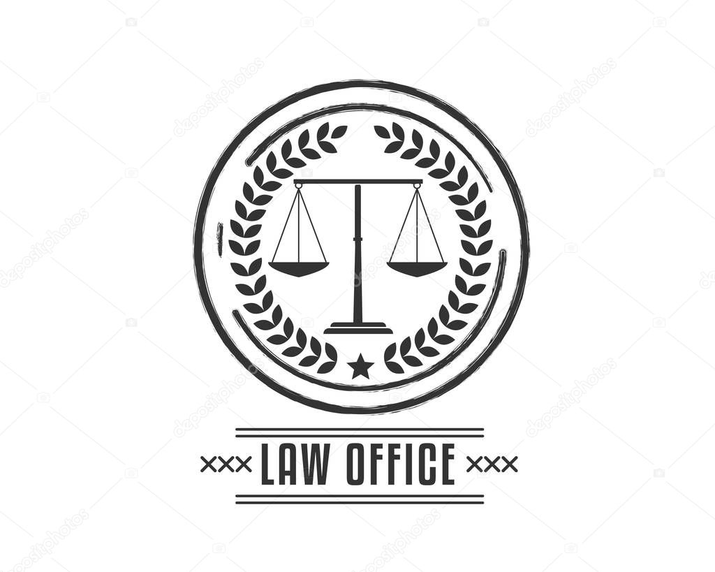 law office icon vector
