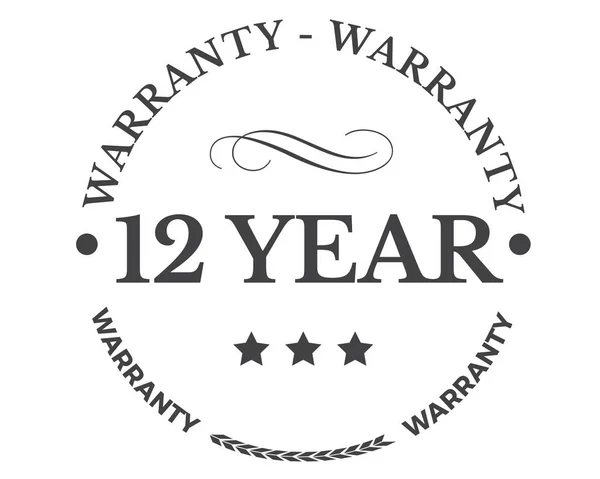 Years Warranty Icon Stamp Badge Icon — Stock Vector