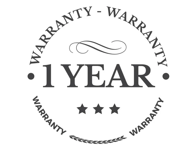 Year Warranty Icon Stamp Badge Icon — Stock Vector