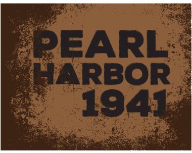 Pearl harbor 1941 logo simge vektör