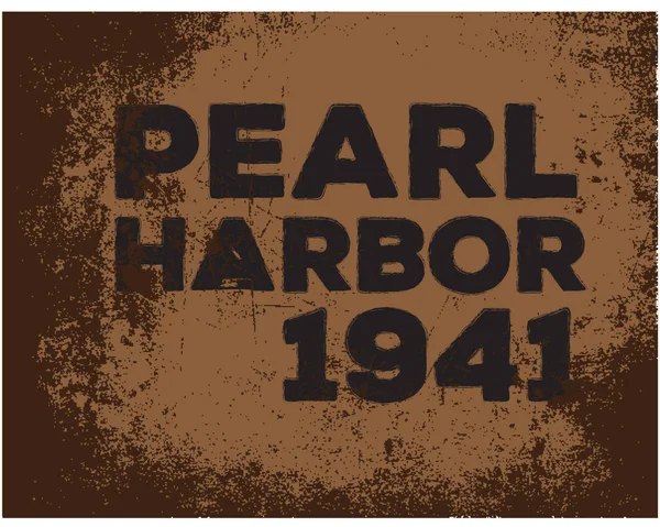 1941 Ben Pearl Harbor Logó Ikon Vektoros — Stock Vector
