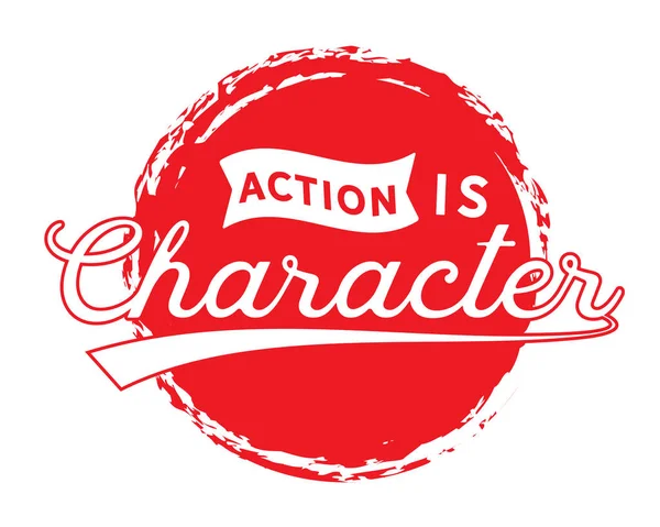 Action Character Logo Icon Vector — Stock Vector