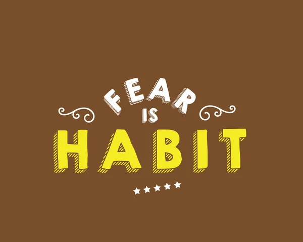 恐怖は習慣のロゴ アイコンです — ストックベクタ