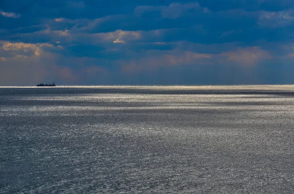 Голубой Цвет Море Небо Горизонт Вода — стоковое фото