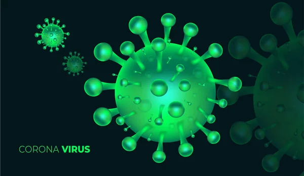 Vektor Corona Virus Hintergrunddesign — Stockvektor