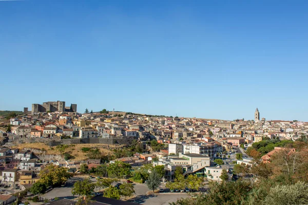 Skyline Melfi Skyline Melfi Basilicata Durante Día Verano Posible Ver — Foto de Stock