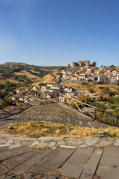 Vidéki Panoráma Melfi Melfi Égboltja Basilicata Egy Nyári Napon Lehetőség — Stock Fotó