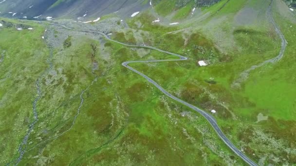 Luftaufnahme Vom Flelapass Graubnden Den Schweizer Alpen Sommer — Stock video