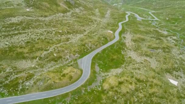 Luftaufnahme Vom Flelapass Graubnden Den Schweizer Alpen Sommer — Stok video
