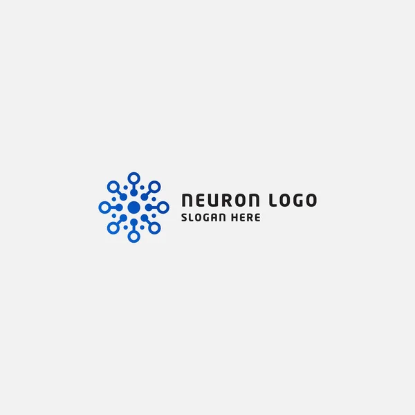 Nöron logo tasarım şablonu - vektör