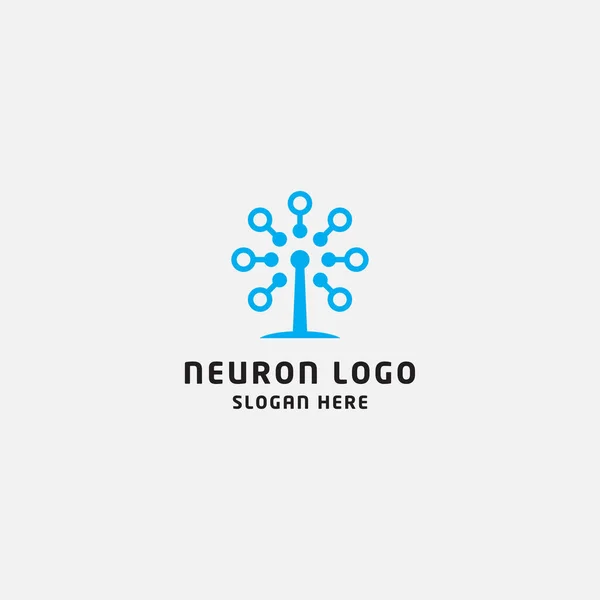 Nöron logo tasarım şablonu - vektör