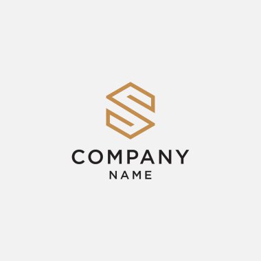 Harflerin soyut sembolü. Şablon logo tasarımı - vektör