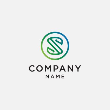 Harflerin soyut sembolü. Şablon logo tasarımı - vektör