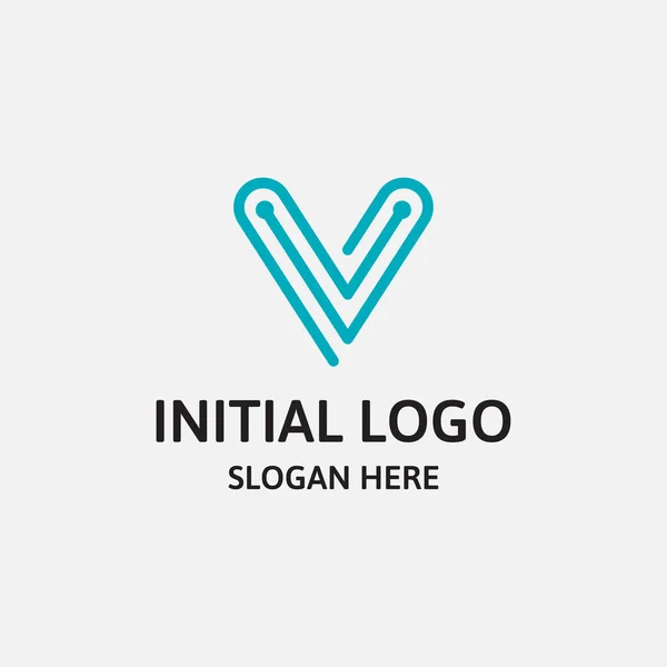 Buchstabe Logo Design Vorlage Technologie Abstrakt Punkt Verbindung Kreuzvektor Logo — Stockvektor