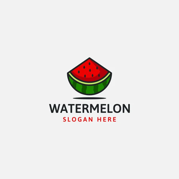 Su kavunu logo şablonu - vektör