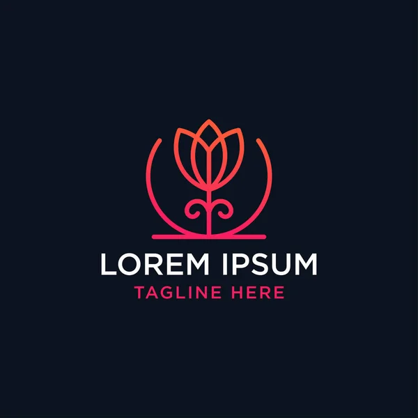 Soyut zarif ağaç yaprağı logo ikonu vektör tasarımı. Evrensel yaratıcı prim sembolü. Zarif mücevher butik vektör işareti.