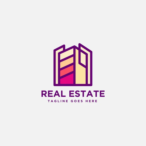 Emlak logo şablonu vektörü