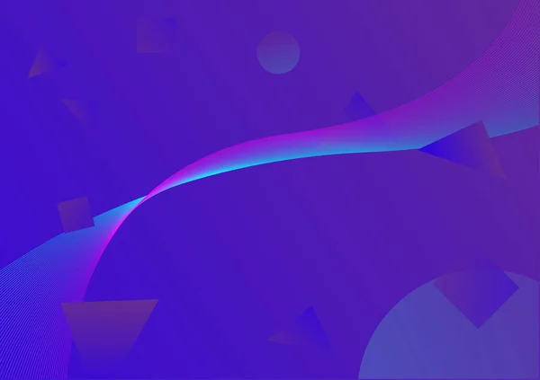 Mavi ve Mor Geometrik Soyut Arkaplan