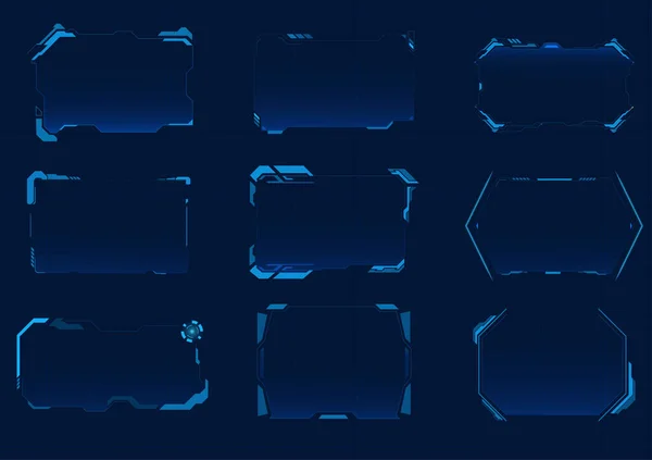 HUD fütüristik arayüz koleksiyonu 