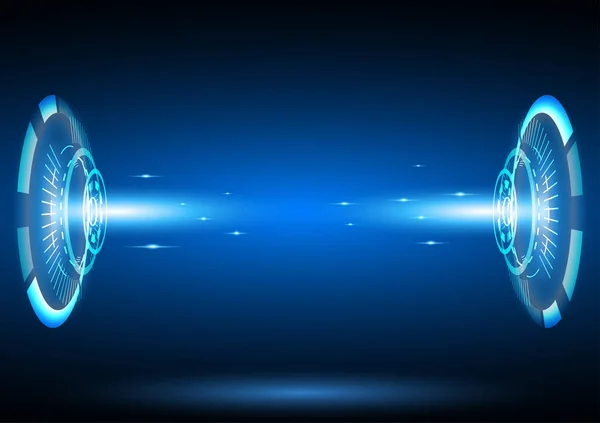 Aktarım ışığı ile gelecekçi hud gui