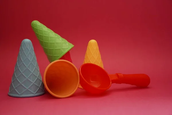 Colorful Ice Cream Cone Summer Edition — Stock Photo, Image