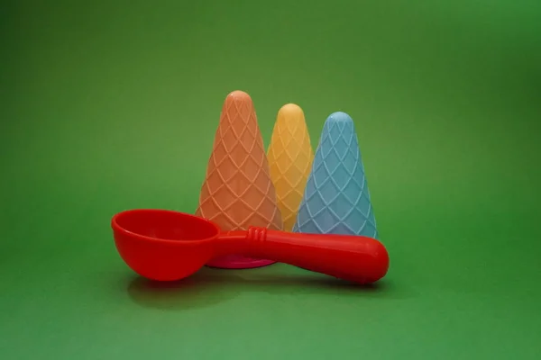 Colorful Ice Cream Cone Summer Edition — Stock Photo, Image