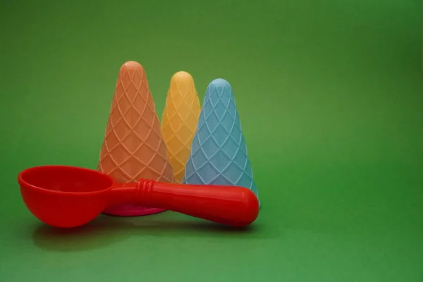 Colorful Ice Cream Cone Summer Edition — Stock Photo, Image