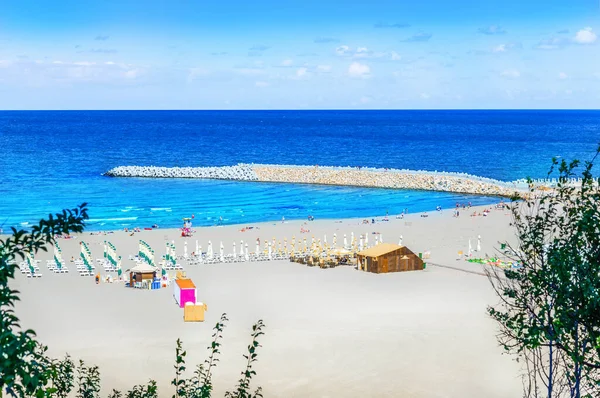 Yaz Tatilinde Romanya Nın Köstence Sahilinde Sahil Kenarında — Stok fotoğraf