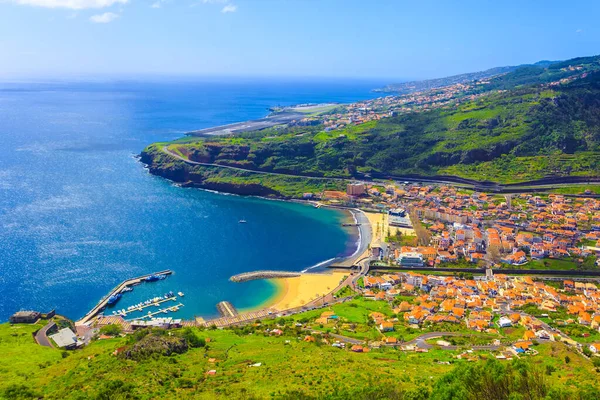 Ilha Madeira Cidade Machico Destino Viagem Portugal — Fotografia de Stock