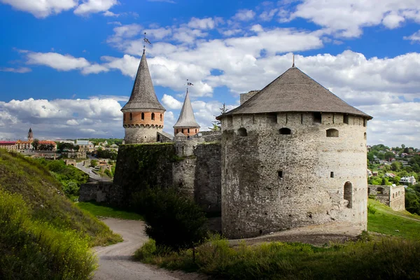 Towers Old Castle Ancient Fortress Walls Beautiful Castle Historic Building — Stock Photo, Image