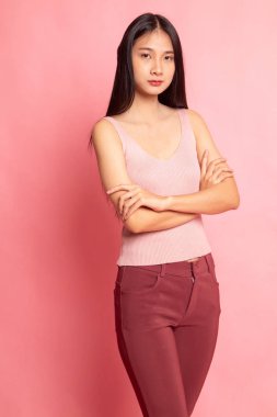 Asyalı güzel bir kadının portresi..