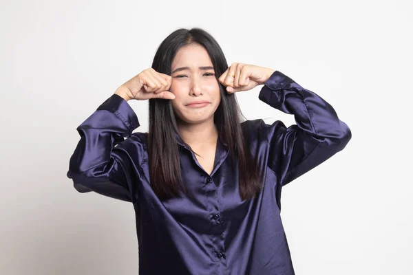 Joven mujer asiática triste y llorar . —  Fotos de Stock