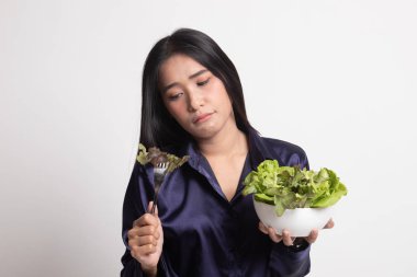 Asyalı kadın nefret salata.