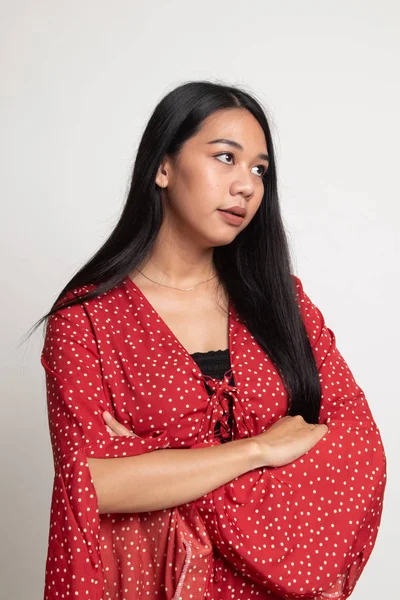 Retrato de hermosa joven mujer asiática. — Foto de Stock