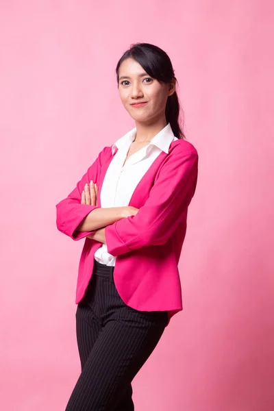 Retrato de bela jovem mulher asiática. — Fotografia de Stock