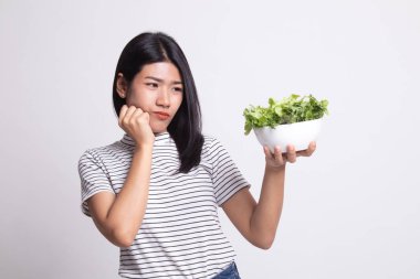 Asyalı kadın nefret salata.
