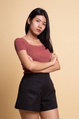 Asyalı güzel bir kadının portresi..