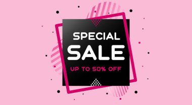 Modern özel satış afişi şablonu