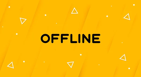 Twitch Offline Hud Skärm Banner För Streamers Skärmsläckare För Offline — Stockfoto
