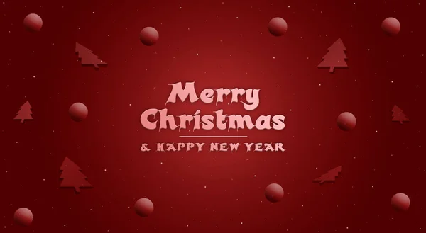 Kırmızı topları ve kırmızı arka planı olan mutlu noel afişleri. Mutlu yıllar. İyi tatiller. Noel posterleri, kartpostallar, kartpostallar. 3d hazırlayıcı