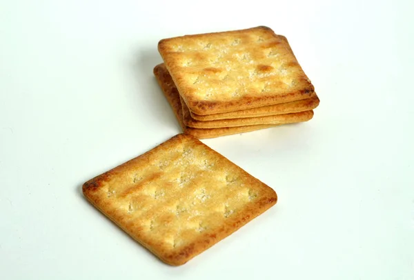 Crunchy Biscuit Crackers Sugar Photo — стокове фото