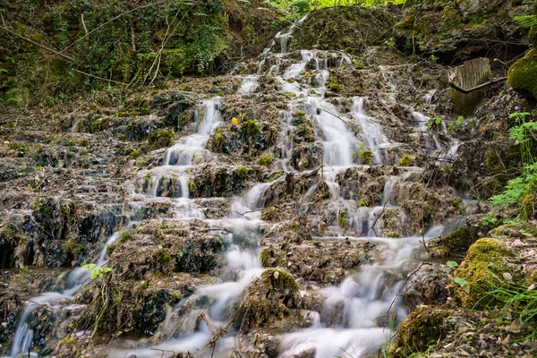 Kleine Wasserfälle Der Fränkischen Schweiz — Stockfoto