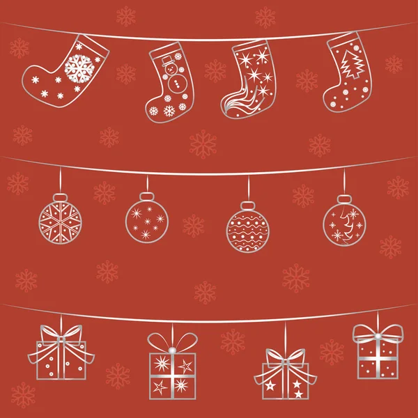 Patrón Navidad Sin Costuras Fondo — Archivo Imágenes Vectoriales