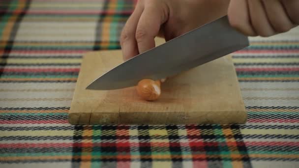 Coupe Traditionnelle Bulgare Saucisse Frankfurter Appelé Nadenitsa Krenvirsh — Video