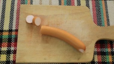 Krenvirsh olarak adlandırılan kesim geleneksel Bulgar frankfurter sosis.