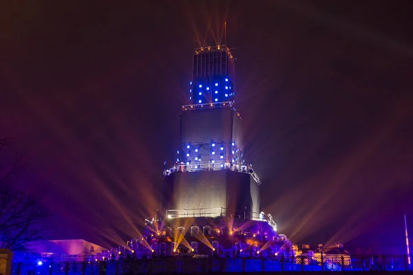 Plovdiv Bulgaria Gennaio 2019 Torre Principale Palcoscenico Evento Inaugurale Della — Foto Stock