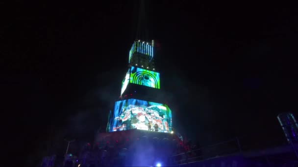 Plovdiv Bulgaria Enero 2019 Torre Principal Escenario Ensayo Del Evento — Vídeos de Stock
