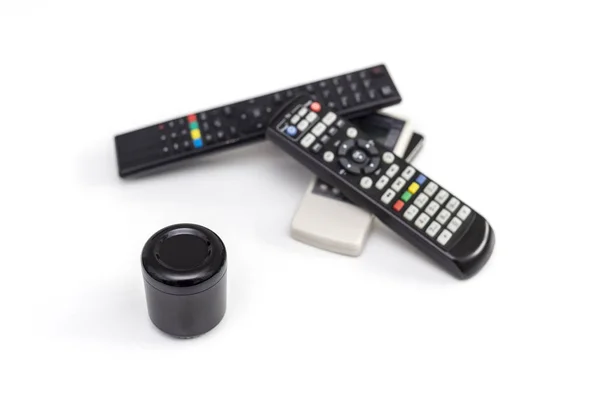 Old versus new technology concept - remote control — Stock Photo, Image